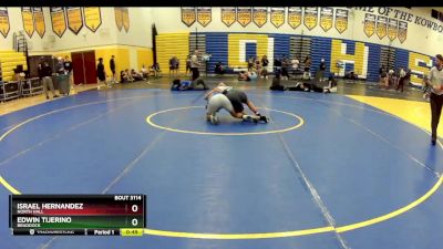 150 Gold 5th Place Match - Edwin Tijerino, Braddock vs Israel Hernandez, North Hall