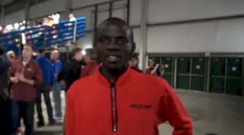 Stephen Sambu 6th place in tough 3k at NCAA Indoors 2012 [#Day 2 Interview]