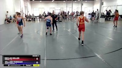 110 lbs Round 3 (6 Team) - Declan Keller, Kansas vs Willard Farnham, North Carolina