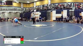 140 lbs. Cons. Round 5 - Gwen Lewis, Smithville vs Mya Sackrey, Brookfield