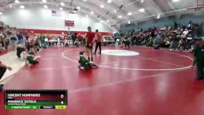 42-43 lbs Round 3 - Maverick Sotelo, Junior Bulldogs vs Vincent Humphries, HRA