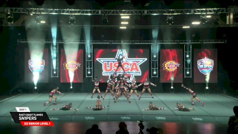 East Coast Flames - Sn1pers [2026 D2 Senior Level 1 Day 1] 2026 US Open Cheerleading & Dance Championship