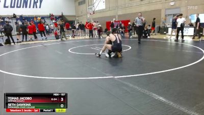 157 lbs Cons. Semi - Tomas Jacobo, Simpson (Calif.) vs Seth Dawkins, Evergreen State College