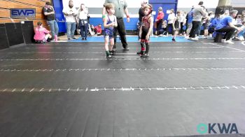 43 lbs Consi Of 8 #1 - Briggs Cole, Weatherford Youth Wrestling vs Kenneth Taylor, Harrah Little League Wrestling