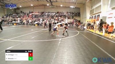 58 lbs Quarterfinal - Nikolas Ortega, Team Tulsa Wrestling Club vs Conner Woods, Salina Wrestling Club