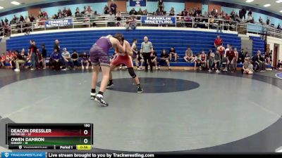 150 lbs Round 1 (4 Team) - Deacon Dressler, Mater Dei vs Owen Damron, Hobart