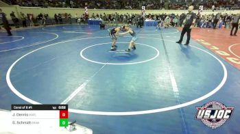 75 lbs Consi Of 8 #1 - John Dennis, Marlow Outlaws vs Graham Schmidt, Brawlers Wrestling Club KS