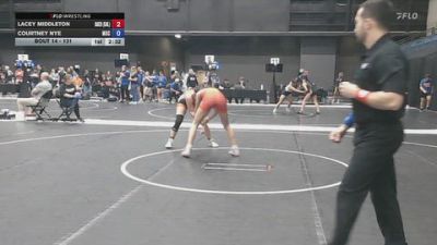 131 lbs Champ. Round 1 - Lacey Middleton, Baker University vs Courtney Nye, Murray State