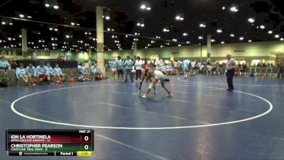 120 lbs Round 2 (16 Team) - Ion La Hortinela, NFWA Oakleaf Knights vs Christopher Pearson, Coastline Tidal Wave