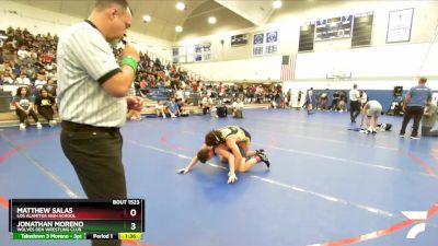 126 lbs 1st Place Match - Matthew Salas, Los Alamitos High School vs Jonathan Moreno, Wolves Den Wrestling Club