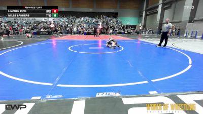 52 lbs Consolation - Lincoln Rich, Massa Maniacs vs Miles Sanders, Team Tulsa Wrestling Club