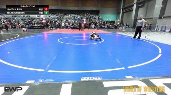 52 lbs Consolation - Lincoln Rich, Massa Maniacs vs Miles Sanders, Team Tulsa Wrestling Club