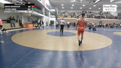 165 lbs Consi Of 4 - Brock Woodcock, Southern Illinois vs Jayden James, Unrostered - KD Trained