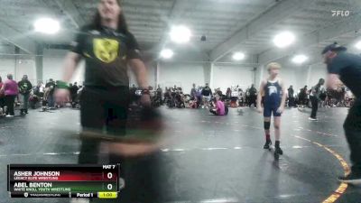 75 lbs Cons. Semi - Abel Benton, White Knoll Youth Wrestling vs Asher Johnson, Legacy Elite Wrestling