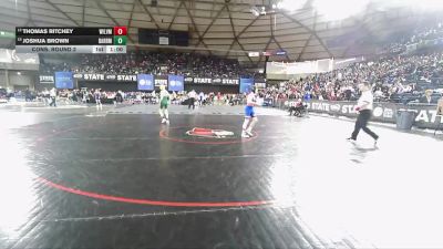 Boys 1B/2B 106 Cons. Round 2 - Joshua Brown, Darrington vs Thomas Ritchey, Willapa Valley