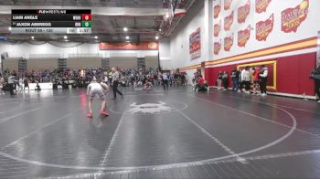 120 lbs Champ. Round 1 - Liam Angle, West Holmes vs Jaxon Aberegg, Barnesville