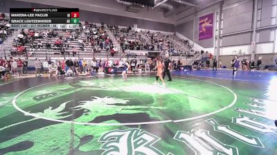 U17 Women - 46 lbs Champ. Round 1 - Makena-Lee Paclib, HI vs Grace Loutzenhiser, AK