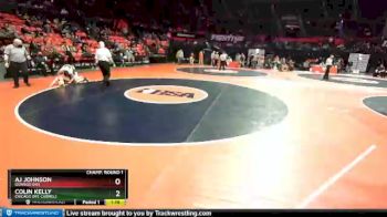 3 lbs Champ. Round 1 - Colin Kelly, Chicago (Mt. Carmel) vs AJ Johnson, Oswego (hs)