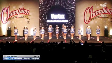 Maryland Twisters Virginia - Vortex [2025 L3 Junior Day 2] 2025 Champion Cheer and Dance Grand Nationals