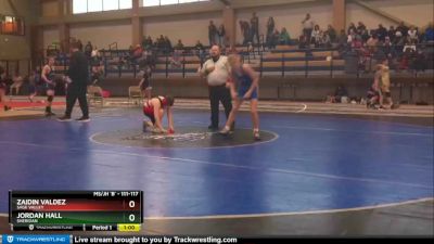 111-117 lbs Round 3 - Jordan Hall, Sheridan vs Zaidin Valdez, Sage Valley