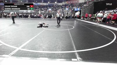 85 lbs Consolation - Collin Yocham, Coweta vs Gabriel Shuemake, Viking Wrestling Club