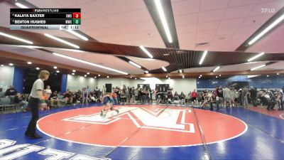 75 lbs Quarterfinal - Benton Hughes, Middleton Wrestling Club vs Kalaya Baxter, Grizzly Wrestling Club