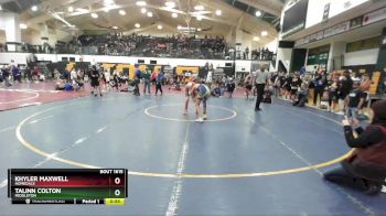 115 lbs Cons. Semi - Talinn Colton, Middleton vs Khyler Maxwell, Homedale