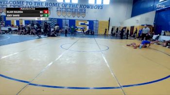 132 lbs Round 1 (8 Team) - Eljah Balboa, Wellington vs Joey Davis, Alpha WC