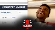Justyn Knight Finds Out He's Called "J-Squeeze" On TFRRS