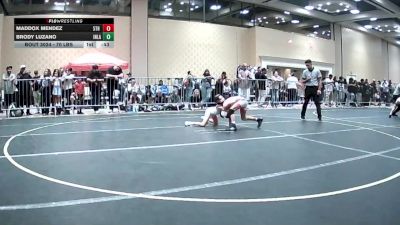 70 lbs 3rd Place - Maddox Mendez, 5Th St Bar & Grill WC vs Brody Luzano, Inland Elite WC