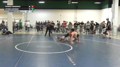 165 lbs Round Of 128 - Thomas Gingerich, NC vs Layden Acevedo, PA
