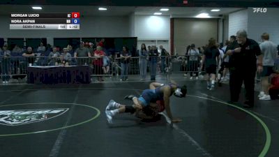 138 lbs Semifinal - Morgan Lucio, AZ vs Nora Akpan, MN