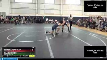 138 lbs Round 3 (6 Team) - Isaac Lacinski, Mat Factory vs Dominic Armistead, Polar Bear Ex