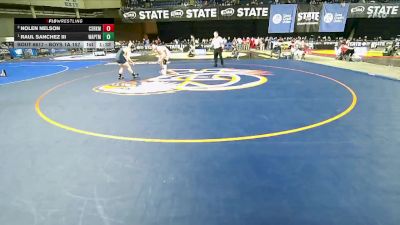 Boys 1A 157 lbs 1st Place Match - Raul Sanchez III, Wapato vs Nolen Nelson, Castle Rock