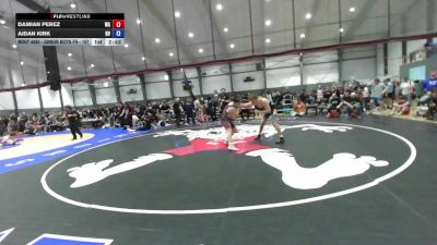 Junior Boys FS - 157 lbs Champ. Round 1 - Damian Perez, WA vs Aidan Kirk, NV