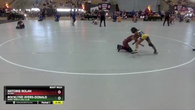 75 lbs Cons. Round 2 - Rocklynd Ayers-Donald, Wave Wrestling Club vs Antoine Rolan, Alcoa