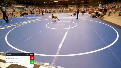 110 lbs Semifinal - Jayvyn Allami, Team Tulsa Wrestling Club vs Austin Shears, Choctaw Ironman Youth Wrestling