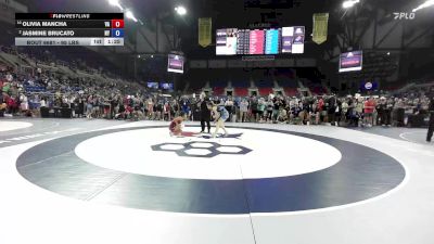 95 lbs Cons. Sub-quarters - Olivia Mancha, VA vs Jasmine Brucato, NY