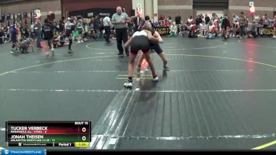 105 lbs Round 5 (6 Team) - Jonah Theisen, Arlington Wrestling Club vs Tucker Verbeck, Panhandle All- Stars