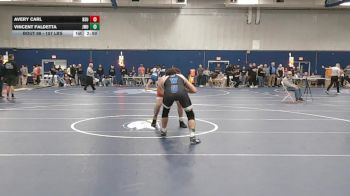 157 lbs Round Of 16 - Avery Carl, Bridgewater vs Vincent Faldetta, Johnson & Wales