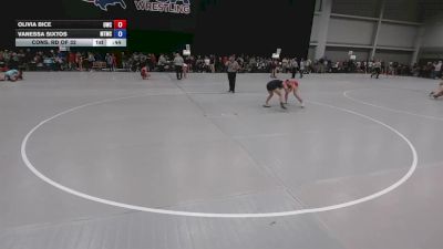 105 lbs Cons. Rd Of 32 - Vanessa Sixtos, Militia Trained Mat Club vs Olivia Bice, UWC