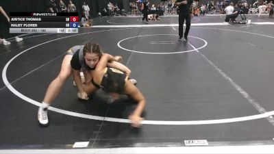 160 lbs 1st Place Match - Haley Flores, Ottawa University vs Justice Thomas, Ottawa University