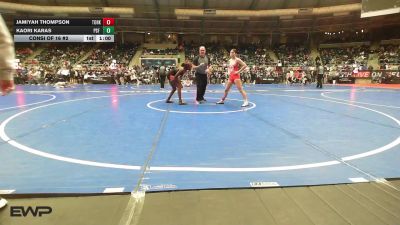 112 lbs Consi Of 16 #2 - Kaori Karas, PSF Wrestling vs Jamiyah Thompson, Team Of Hard Knox