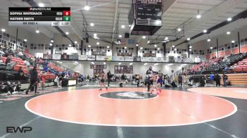 82 lbs Rr Rnd 4 - Sophia Whitenack, Pryor MS Girls vs Hayden Smith, Broken Arrow JH Girls