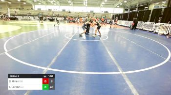 110 lbs Rr Rnd 3 - Dexter Hine, East Coast Beach Boys vs Thayer Larson, Illinois Orange & Blue