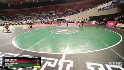 5A-138 lbs Cons. Round 2 - Blake Linton, West Albany vs Jace Minton, Mountain View