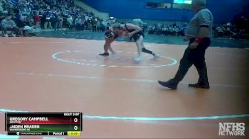 3 - 132 lbs Cons. Round 1 - Jaiden Braden, Waynesboro HS vs Gregory Campbell, Grafton