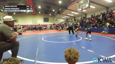 49 lbs Rr Rnd 5 - Ember Shelton, Team Tulsa Wrestling Club vs Gerami President, Victory Youth Wrestling