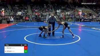 73 lbs Prelims - John Barker, Shawnee Takedown Club vs Keanu Dillard, Redhawk