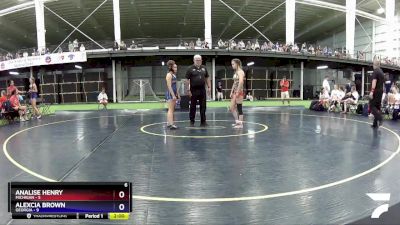 124 lbs Placement Matches (8 Team) - Analise Henry, Michigan vs Alexcia Brown, Georgia